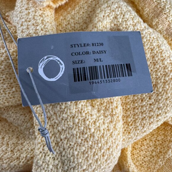 Habitat Summer‎ Pocket Poncho Sweater M/L Daisy Yellow Oversized NWT FS-1365 - Picture 8 of 11